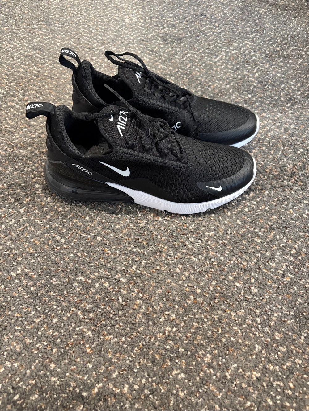 Nike Men’s Air Max 270 Black and White Sneakers